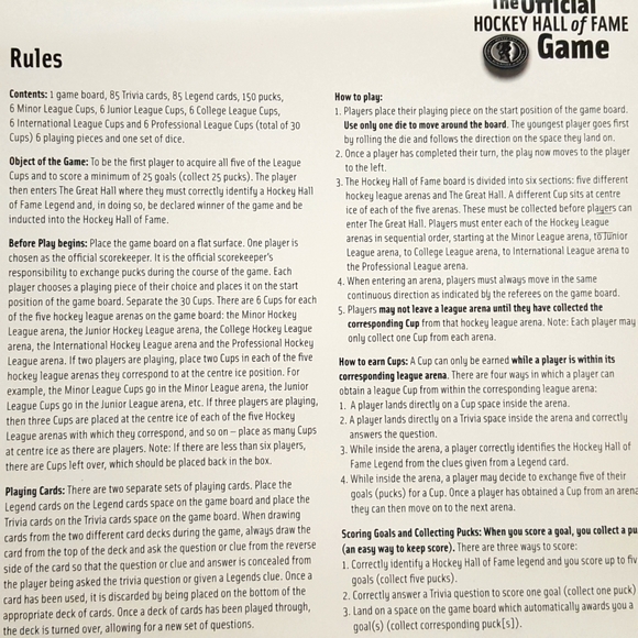 2009 Game🔥Hockey Board🔥NHL Hockey Hall of Fame| Collectors - Picture 8 of 9